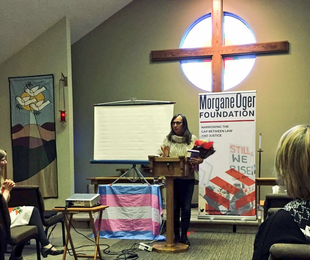 Morgane Oger speaks about faith and transgender living in Kamloops in March 2019 days after winning a groundbreaking human rights case