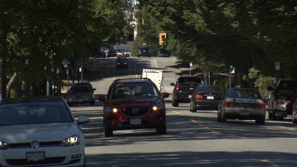 A Car drives down Vancouver's Prior Street.
Photo: CTV